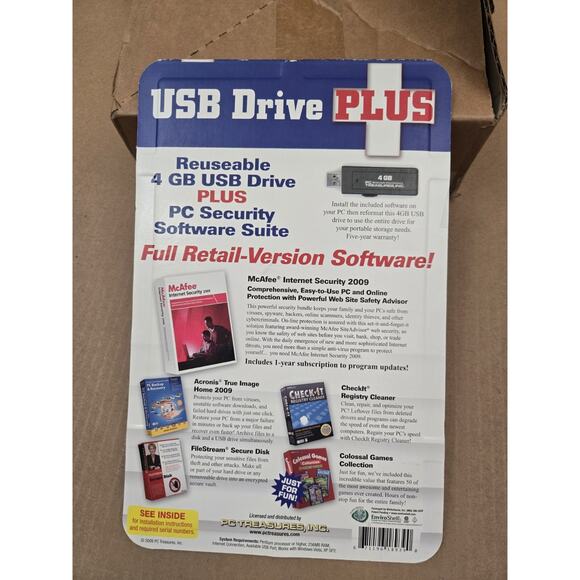 Pc Security Software Suite 4GB Reusable USB DRIVE PLUS - Picture 6 of 12